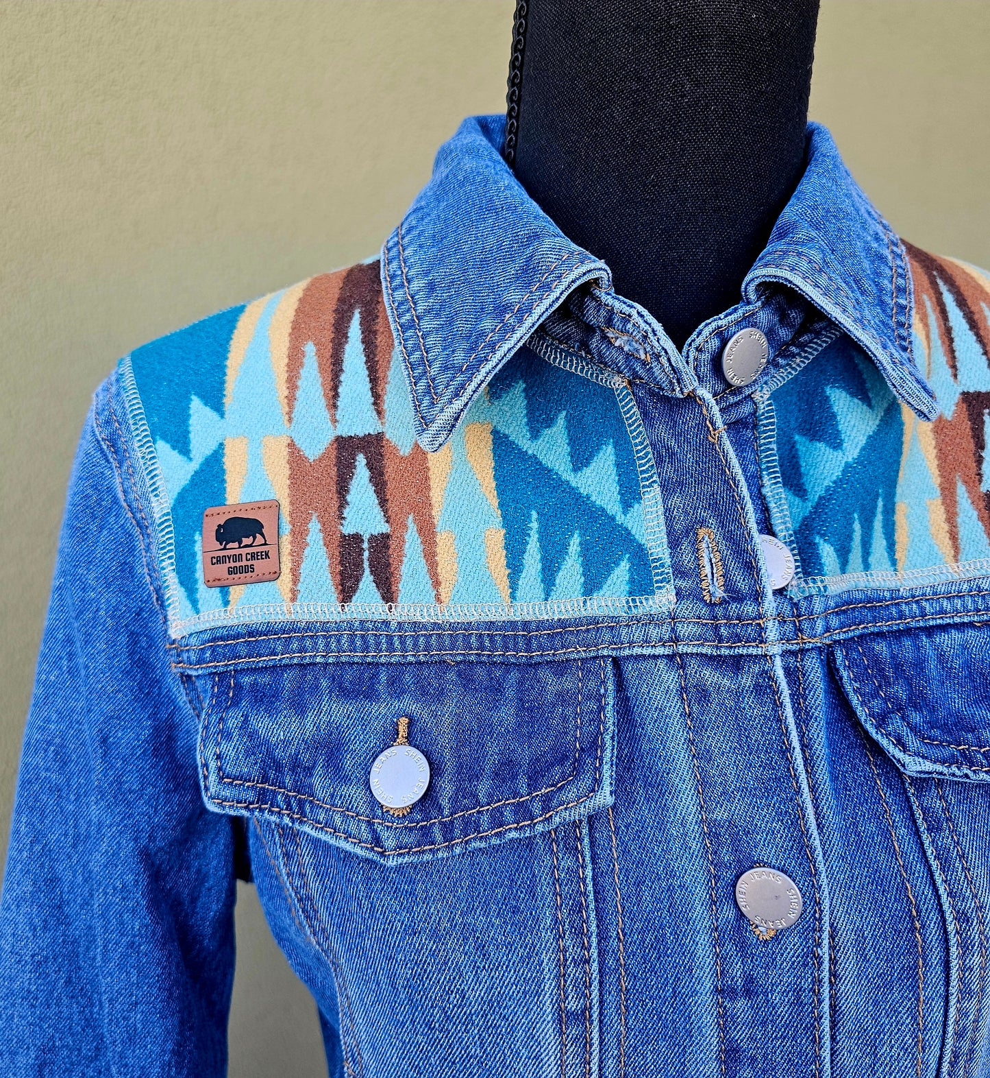 Denim Duster Jacket - Rancho Arroyo Turquoise