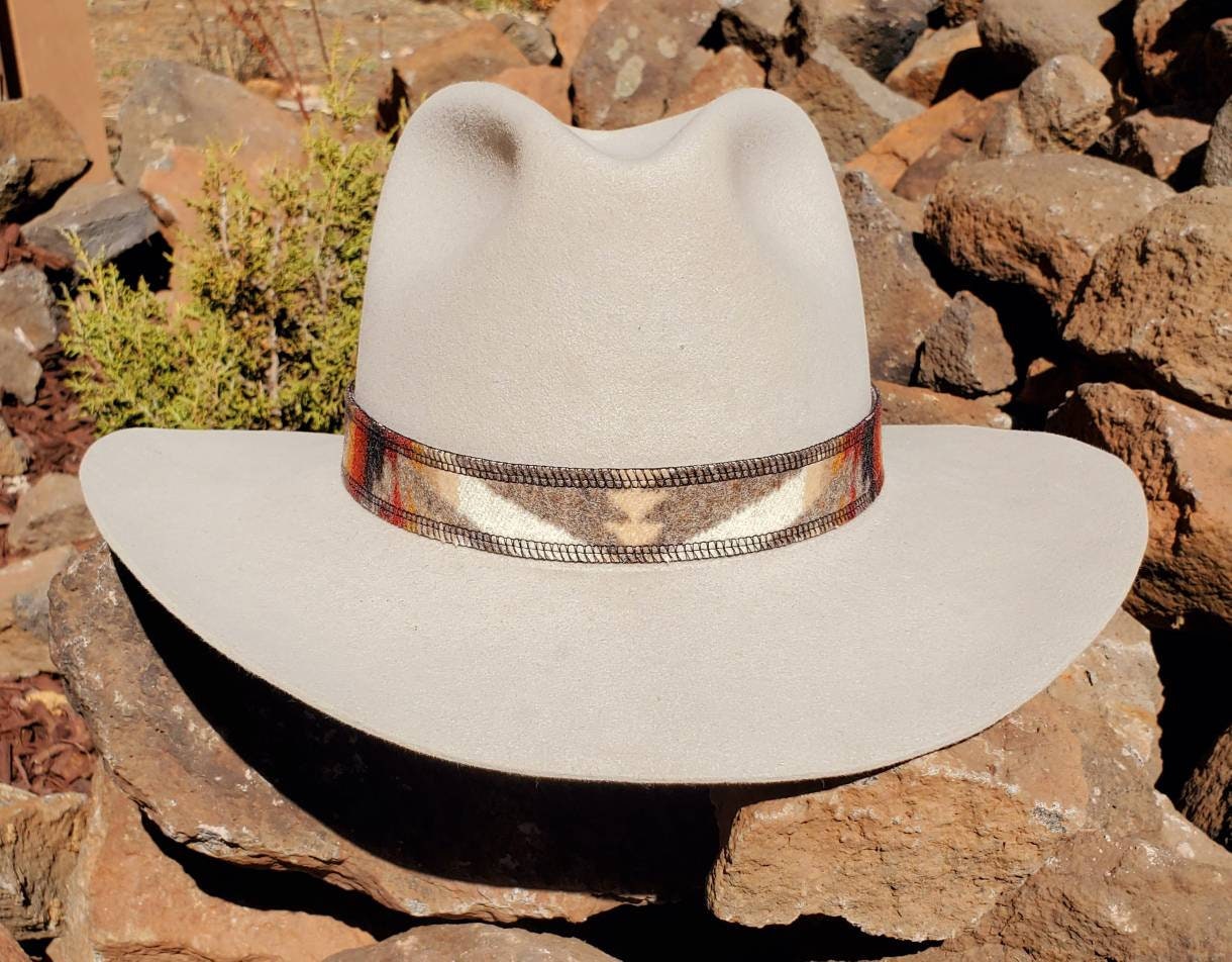 Wool Hat Band, Cowboy Hat Band, Country Western Hat Band, WesternHat Band, Hat Band for Men, Hat band for Women, Southwest Hat Band