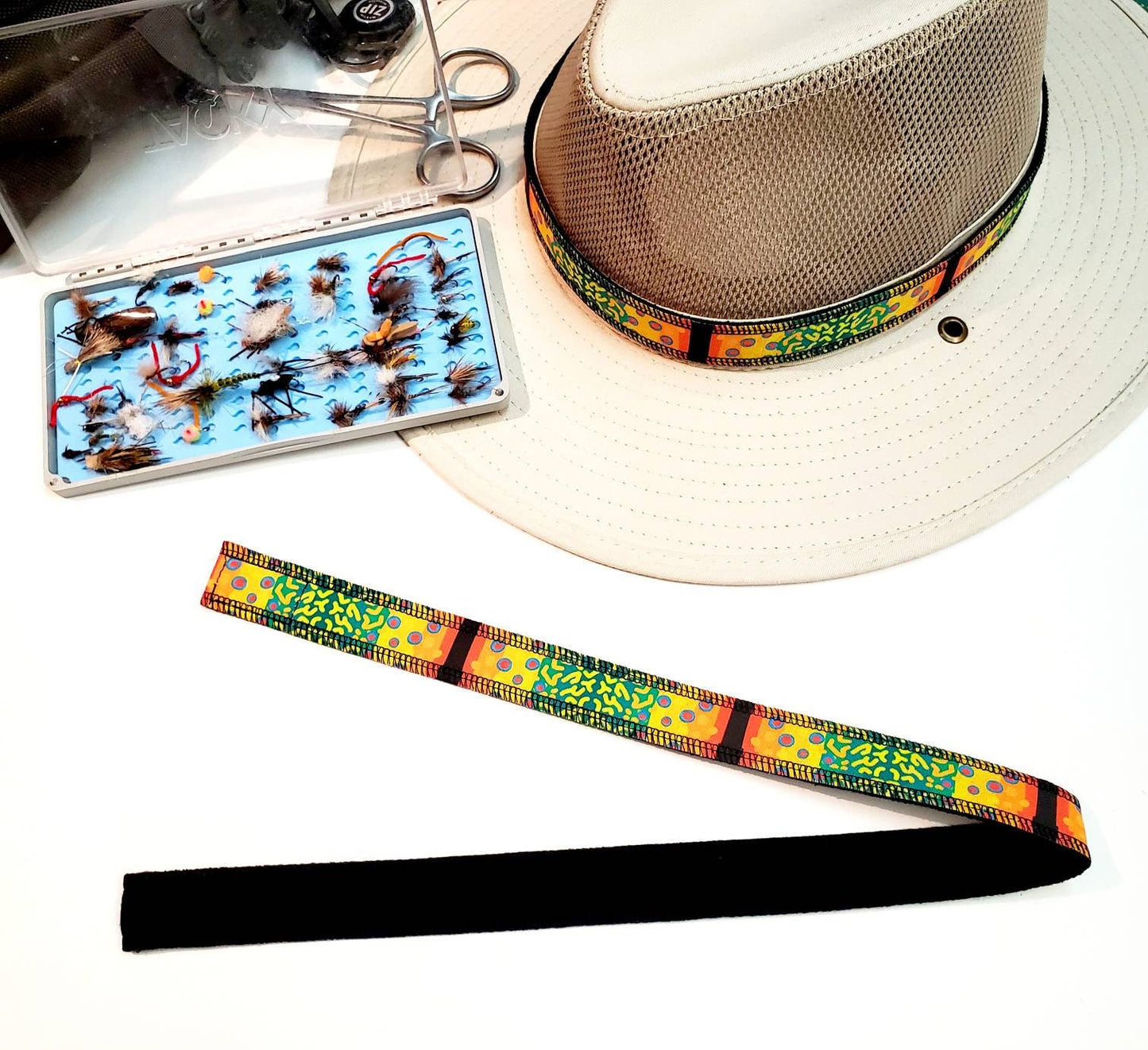 Brook Trout Hat Bands, Fishing Hat Bands, Hat Bands, Fishing Gift Men, Fishing Hat, Hat Bands For Men, Hat Bands for Women, Western Hat Band