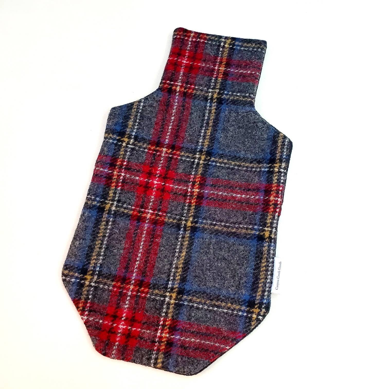 Hot Water Bottle Cover, Heat Pack, Winter Accessories, Grandpa Gifts, Get Well Soon Gifts, Pain Relief Gifts, Bed Warmer, Tartan Plaid