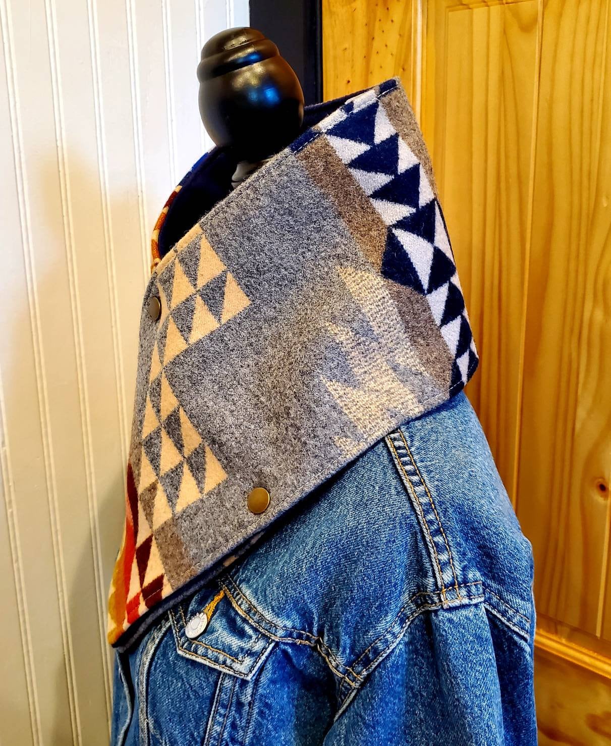 Women's Wool Cowl, Wild Rags, Buckaroo Cowl, Cowl Neck Scarf, Western Bandana, Cowboy Cowl, Western Cowl, Neck Wrap, Winter Accessories