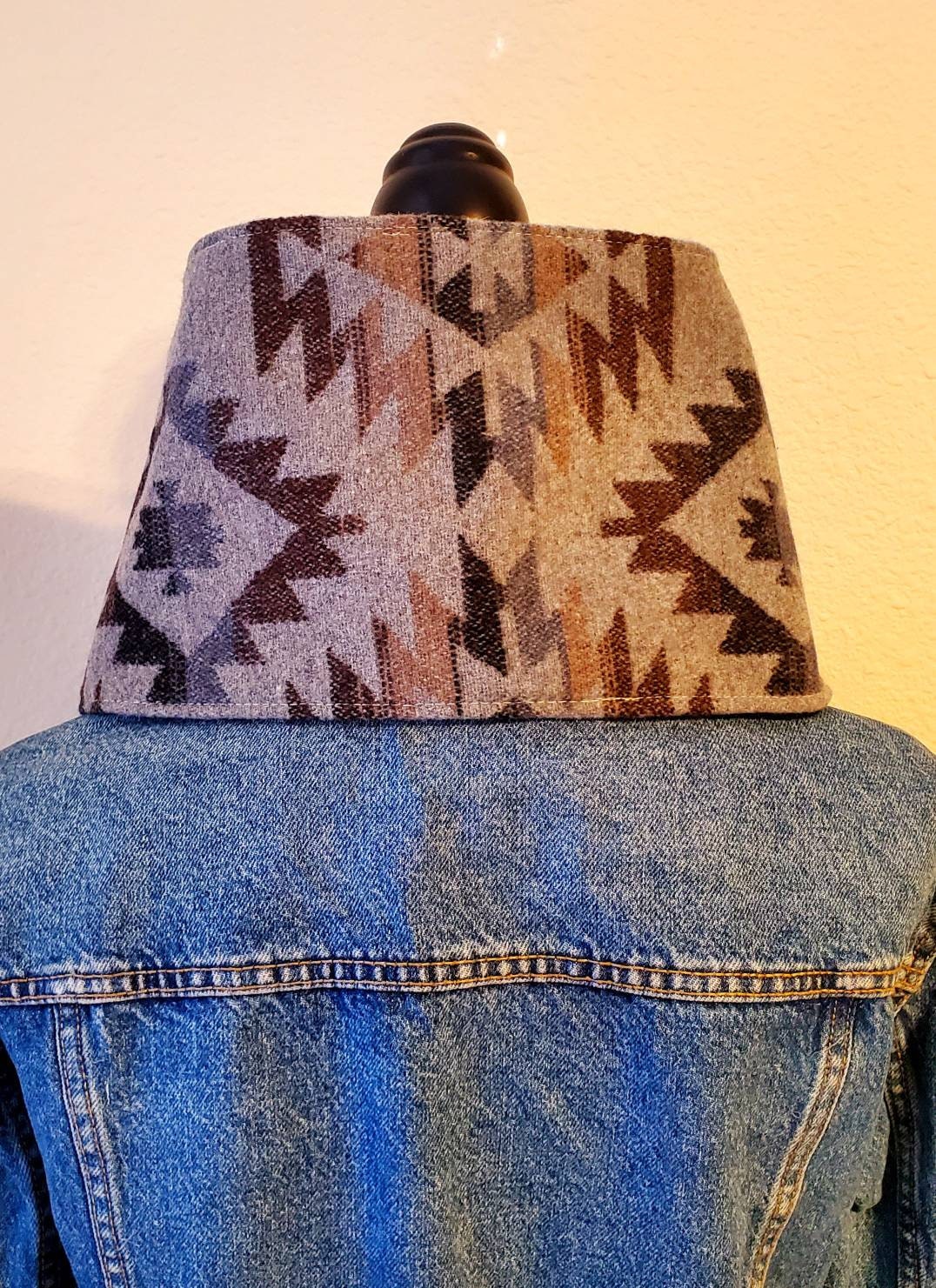 Women's Wool Cowl, Wild Rags, Buckaroo Cowl, Western Accessory, Southwestern Cowl, Cowboy Cowl, Wild Wool, Western Wool Bandana, Snap Scarf