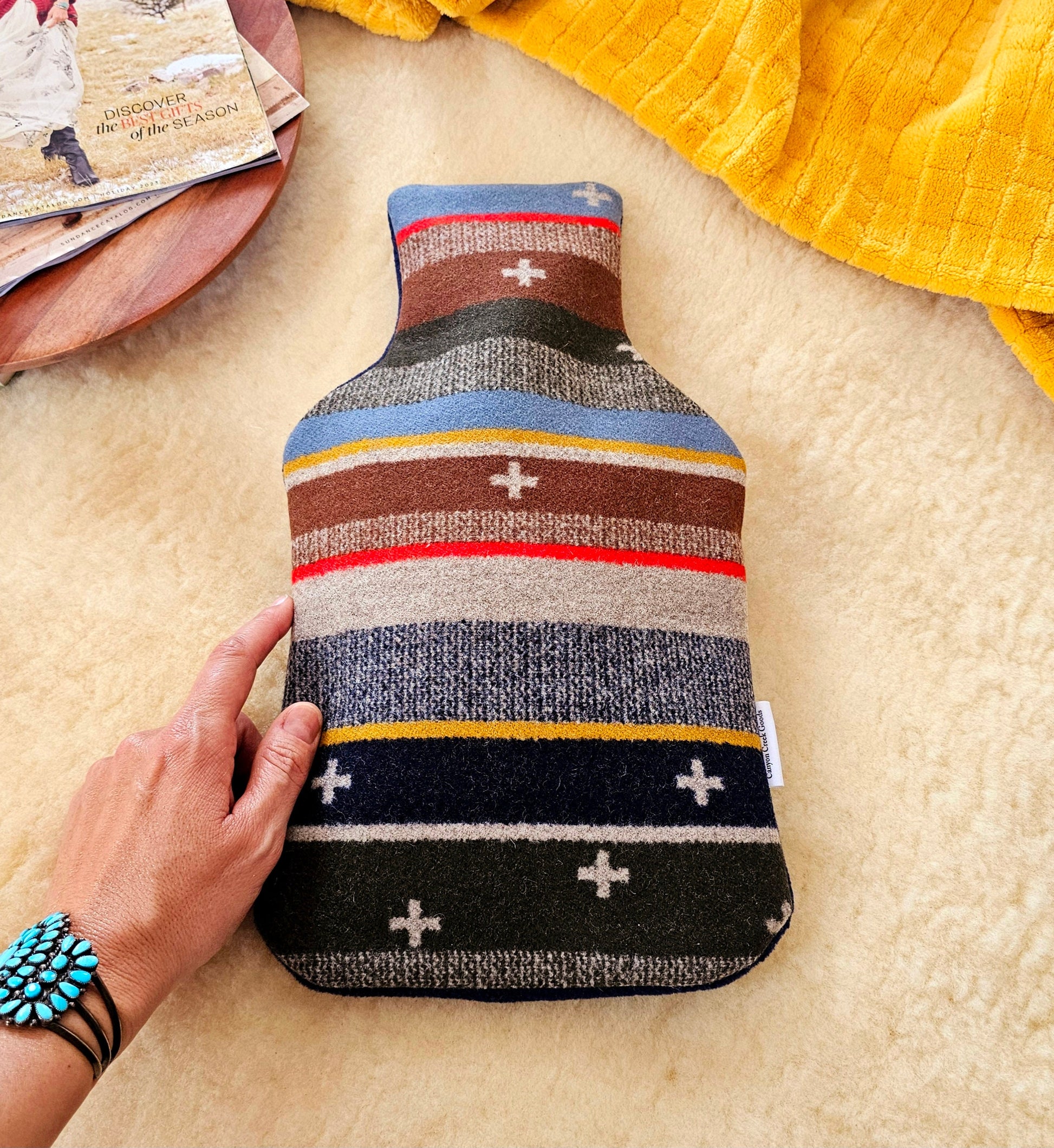 Hot Water Bottle Cover, Heat Pack, Grandma Gifts, Wool Hot Water Cozy, Get Well Soon Gift, Friend on the Mend Gift, Gift for Home,